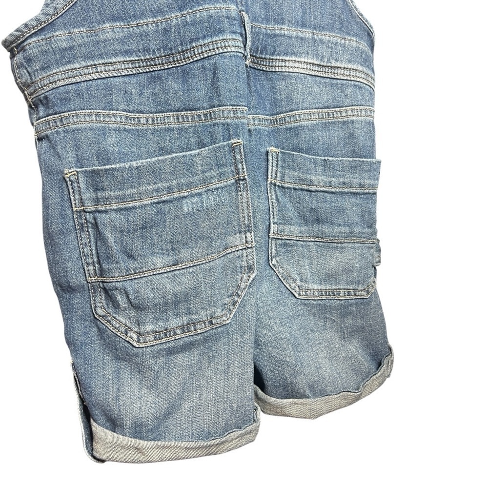 Anthropologie Pilcro Everyday Button Front Denim Short Overalls Womens Size 25 - Picture 6 of 7